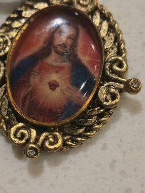 Virgins Saints & Angels Gold-Tone Ava Maria Velvet Stretch Choker With Crystals